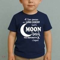 I Love Someone With Lung Cancer To The Moon And Back Toddler T-Shirt thumb 2