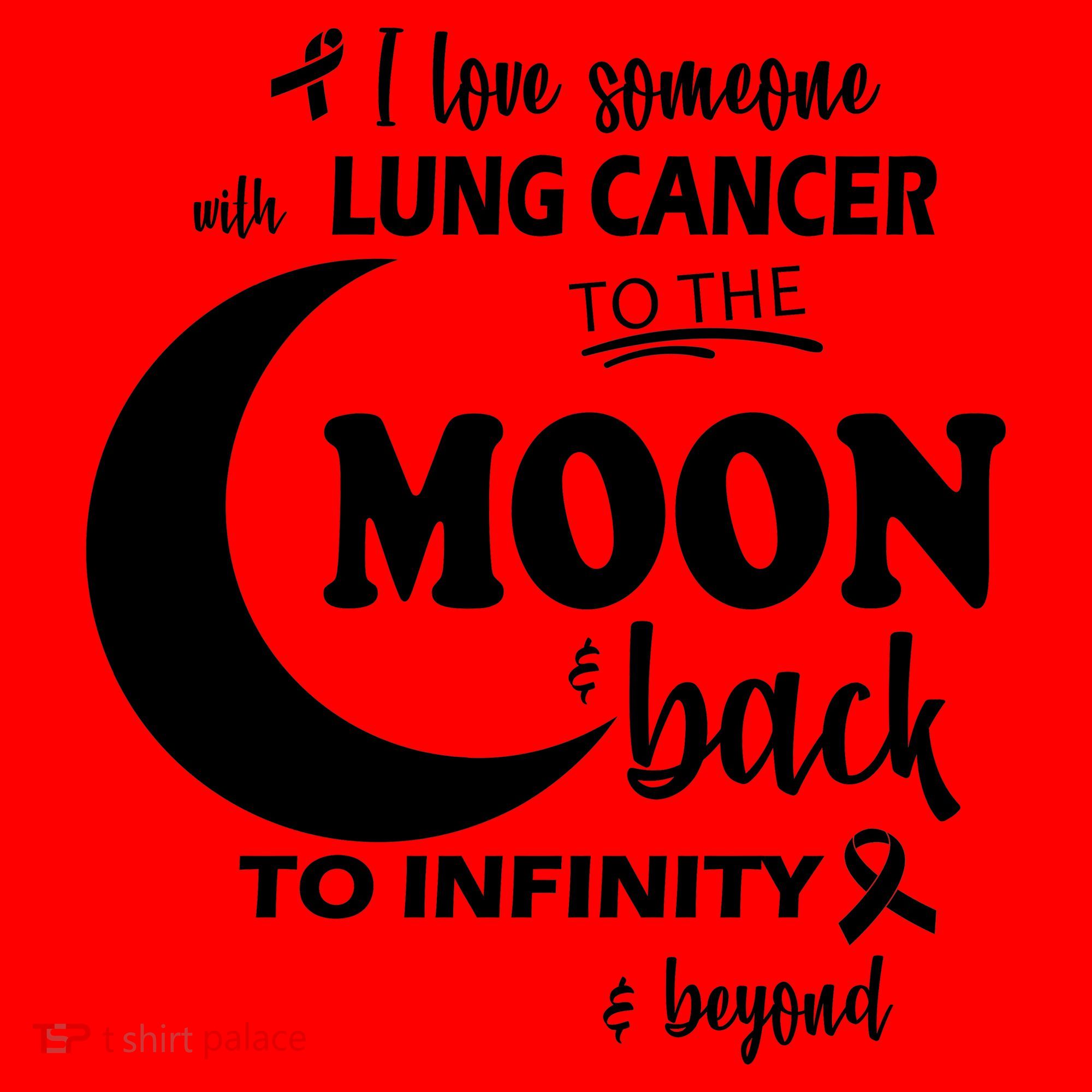I Love Someone With Lung Cancer To The Moon And Back Santa Hat