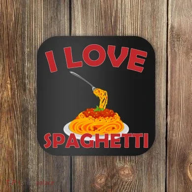 I Love Spaghetti Coaster