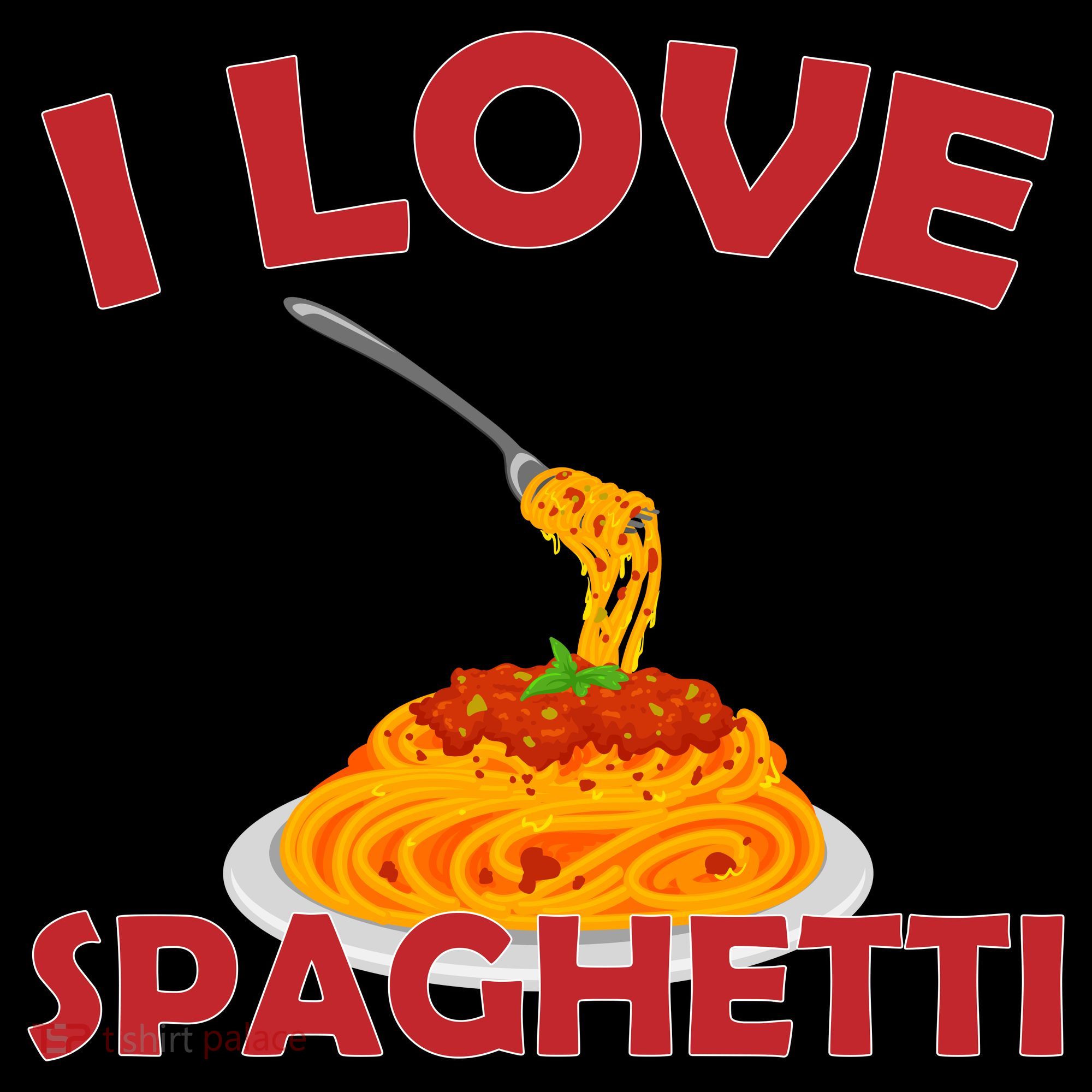 I Love Spaghetti Toddler Hoodie