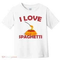 I Love Spaghetti Toddler T-Shirt thumb 0