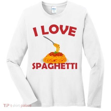 I Love Spaghetti Women's Long Sleeve Shirt