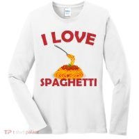 I Love Spaghetti Women's Long Sleeve Shirt thumb 0