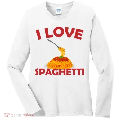 I Love Spaghetti Women's Long Sleeve Shirt