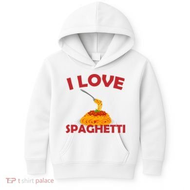 I Love Spaghetti Kids Hoodie