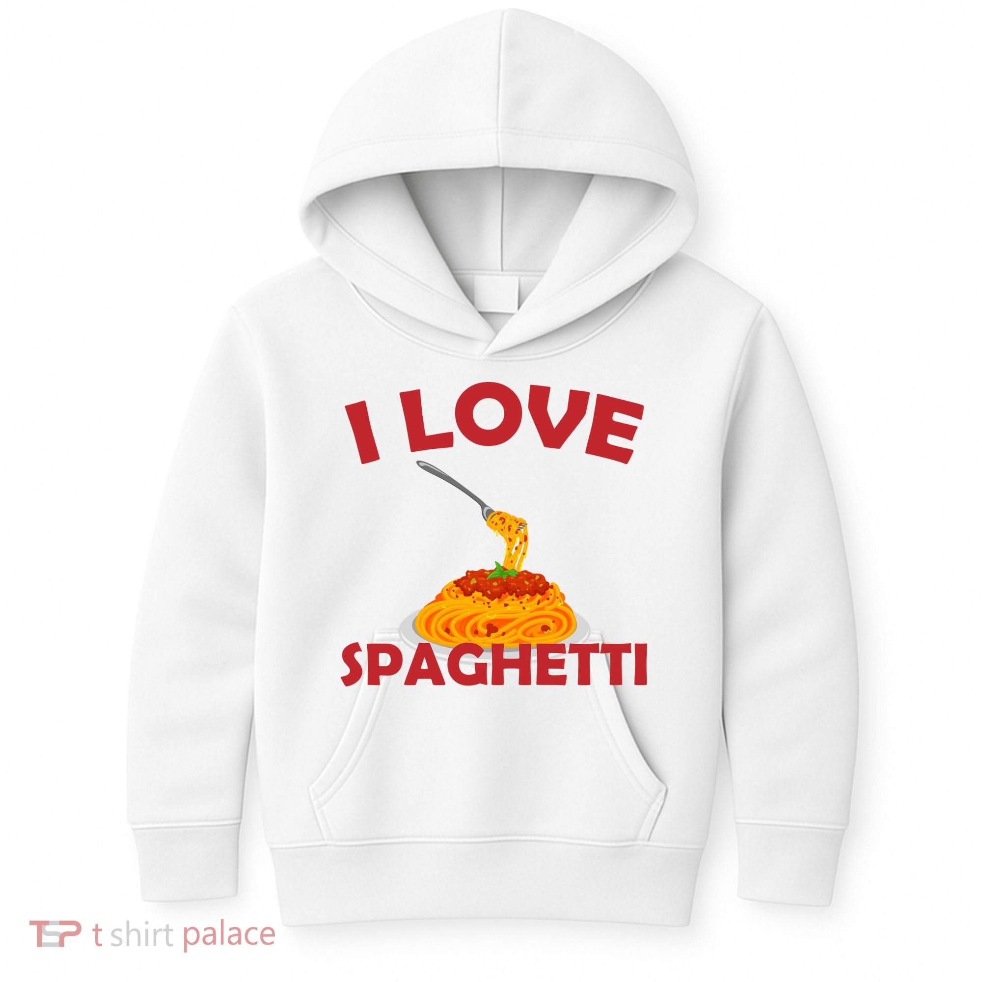 I Love Spaghetti Kids Hoodie