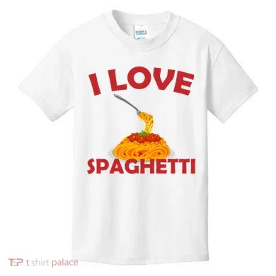 I Love Spaghetti Kids T-Shirt