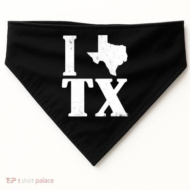 I Love Texas USA-Made Doggie Bandana