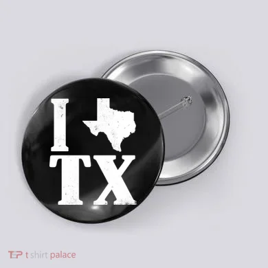 I Love Texas Button