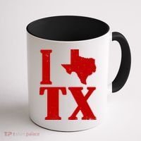 I Love Texas Coffee Mug thumb 1