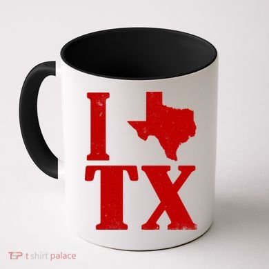 I Love Texas Coffee Mug