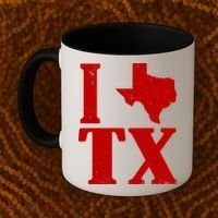 I Love Texas Coffee Mug thumb 2