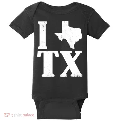I Love Texas Baby Bodysuit