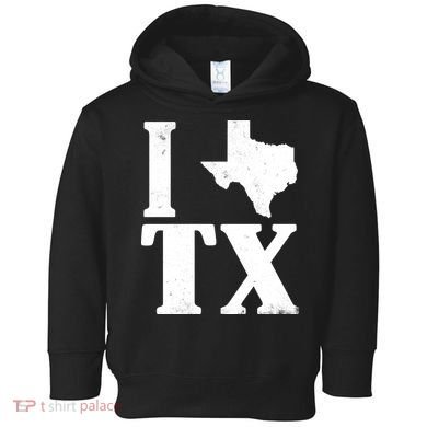 I Love Texas Toddler Hoodie
