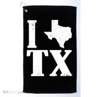 I Love Texas Golf Towel thumb 0
