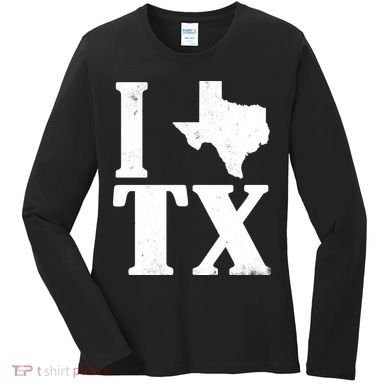 I Love Texas Women's Long Sleeve Shirt