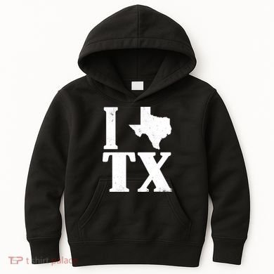 I Love Texas Kids Hoodie