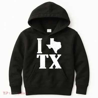 I Love Texas Kids Hoodie