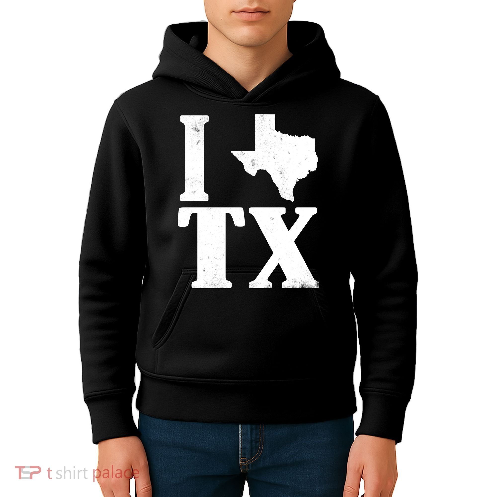 I Love Texas Kids Hoodie