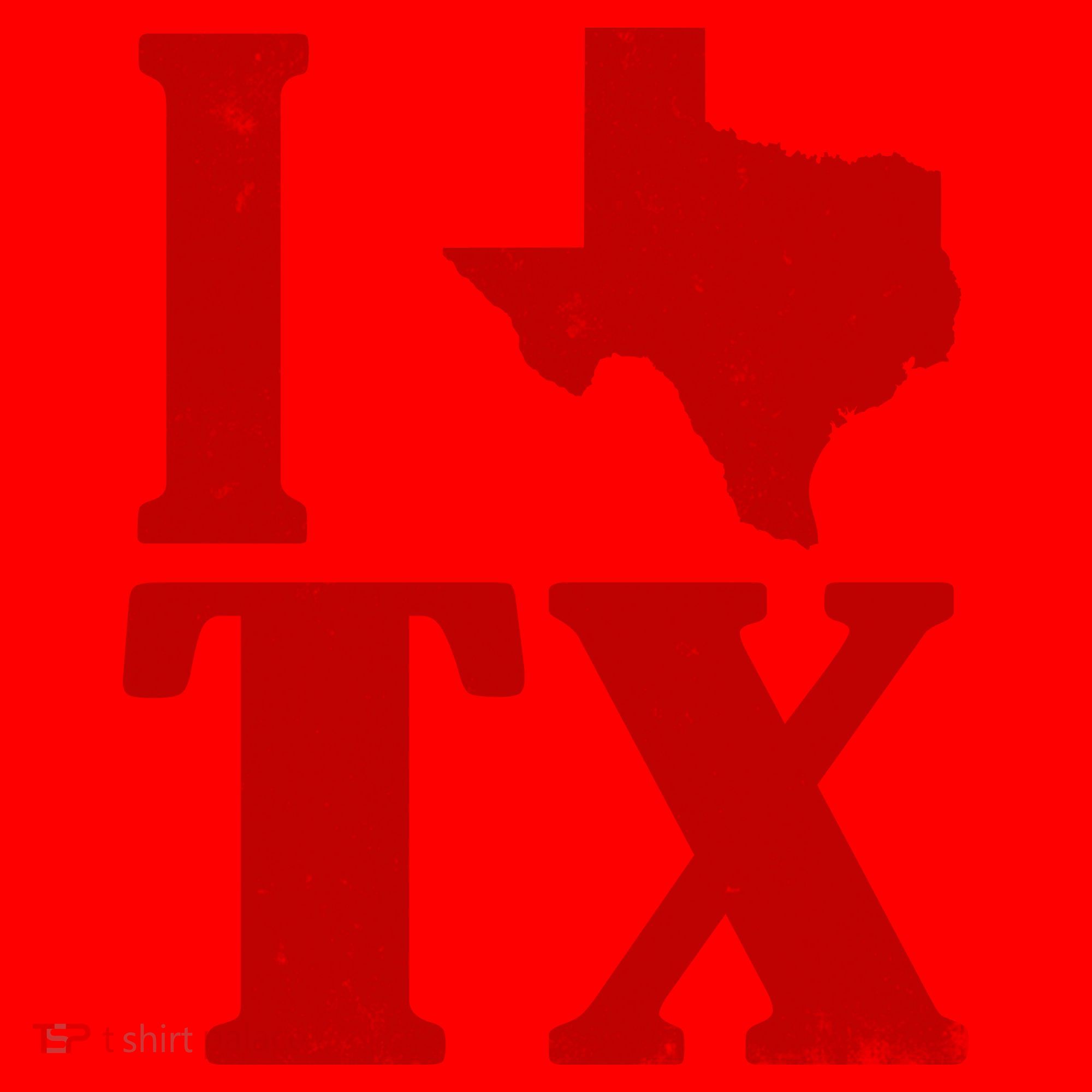 I Love Texas Santa Hat