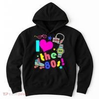 I Love The 80s Retro Party Mash-up Hoodie thumb 0