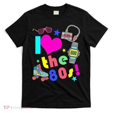 I Love The 80s Retro Party Mash-up T-Shirt