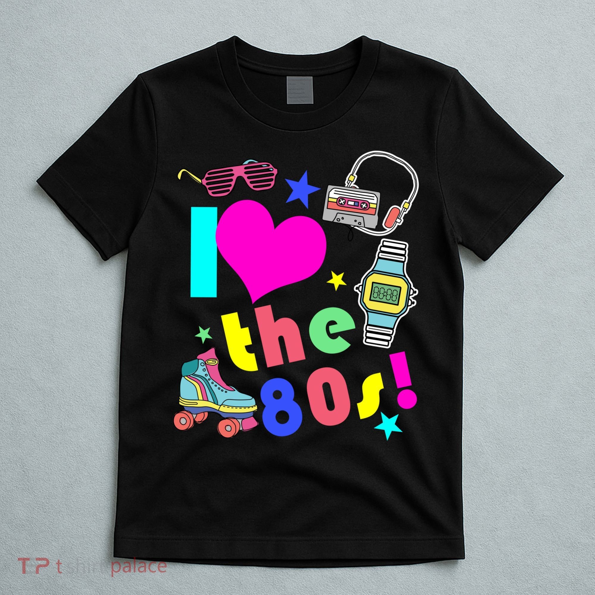 I Love The 80s Retro Party Mash-up T-Shirt