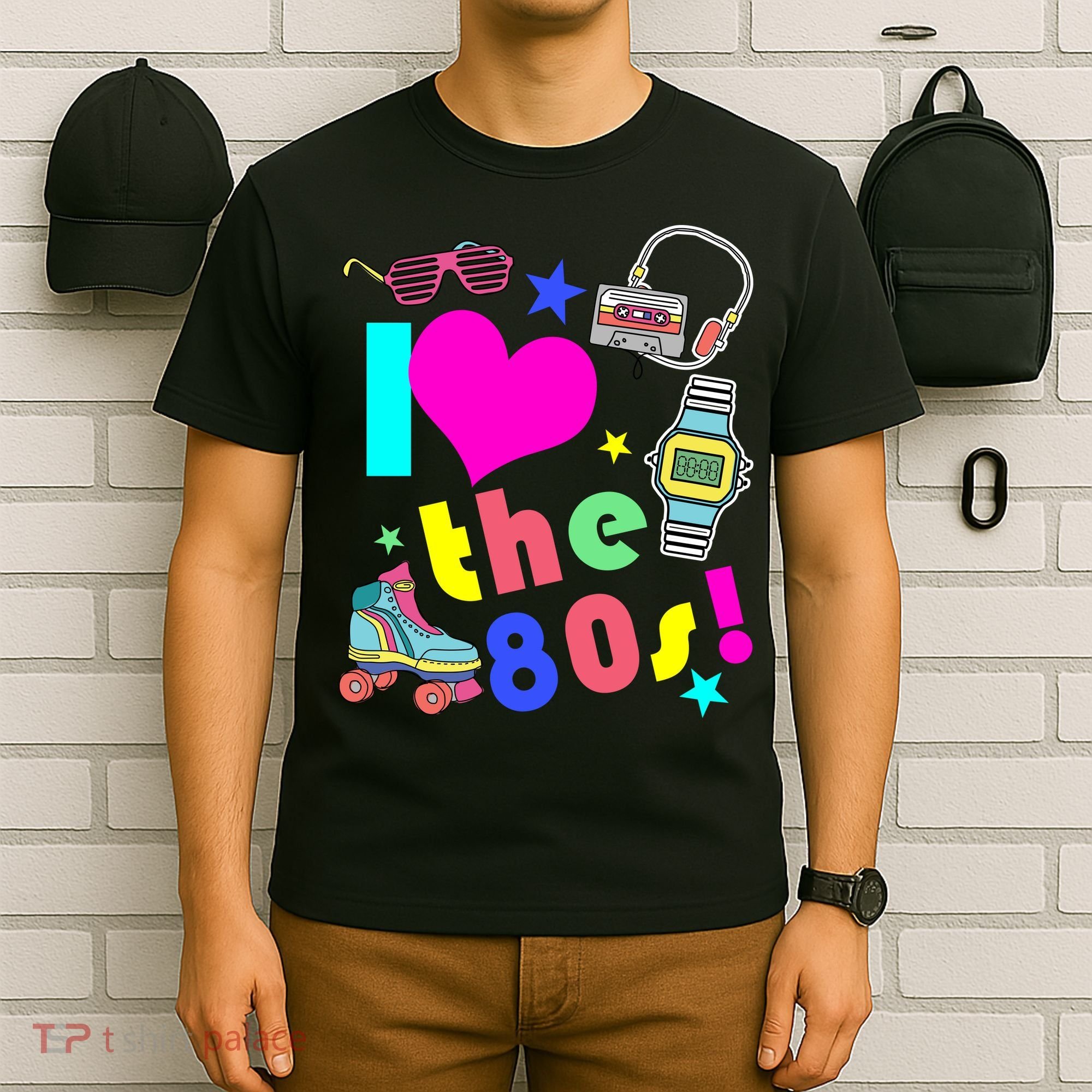 I Love The 80s Retro Party Mash-up T-Shirt