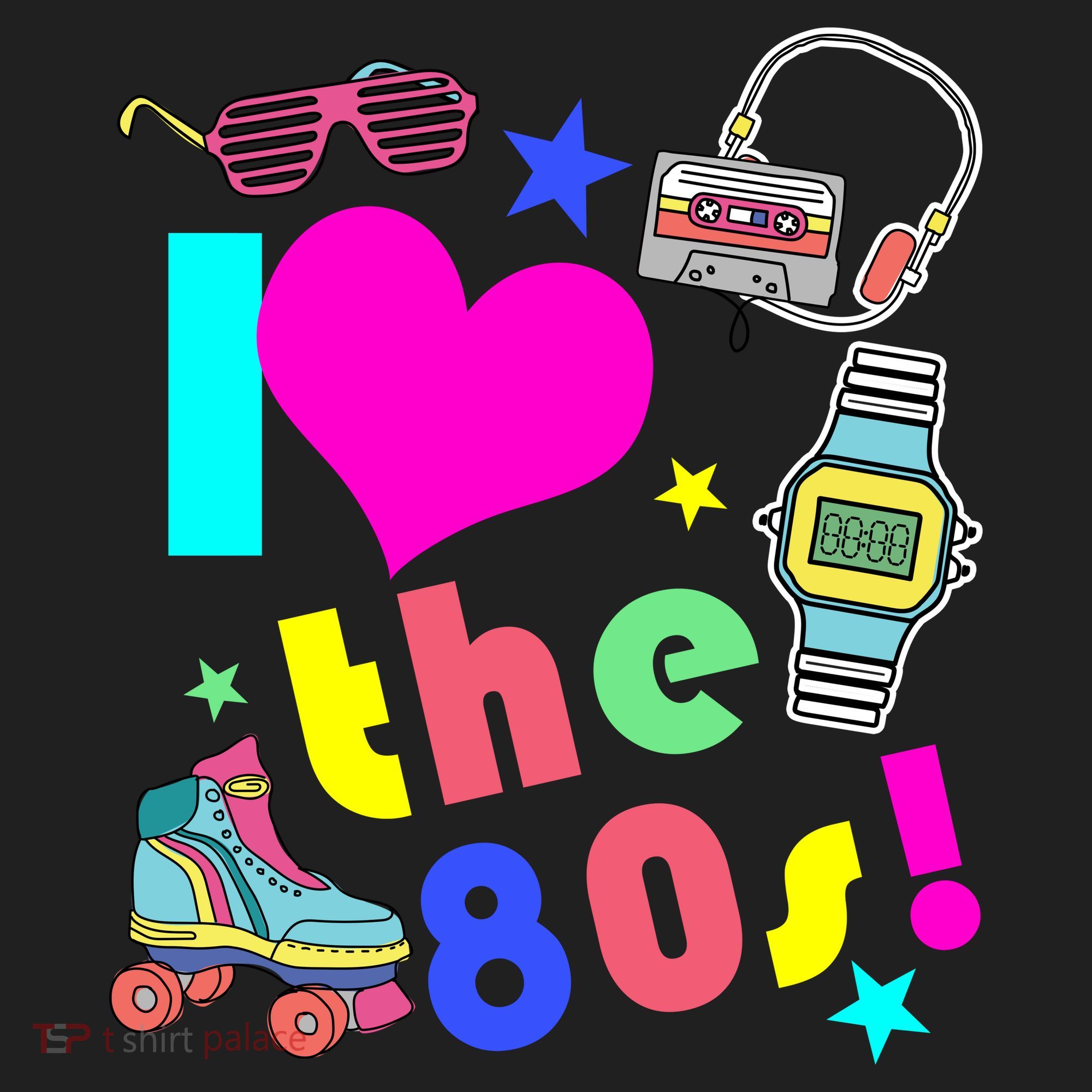 I Love The 80s Retro Party Mash-up Beanie