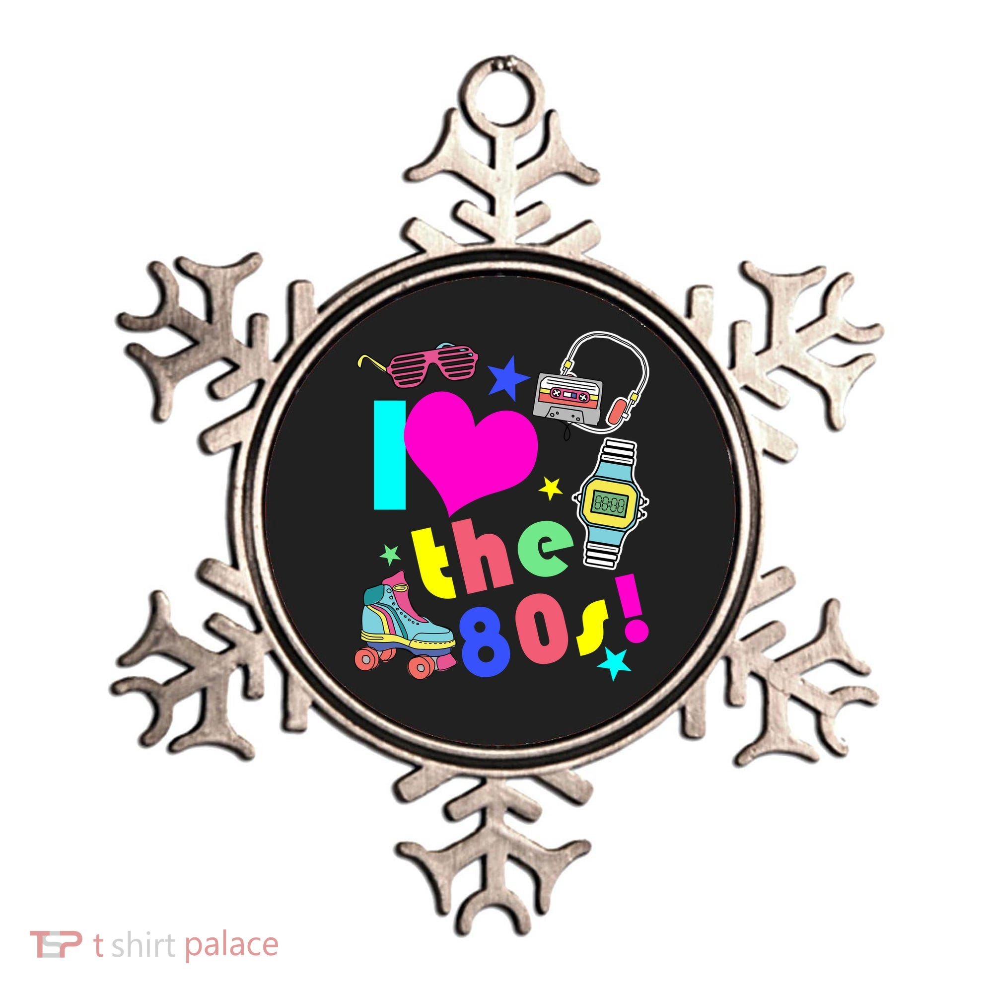 I Love The 80s Retro Party Mash-up Ornament