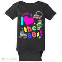 I Love The 80s Retro Party Mash-up Baby Bodysuit thumb 0