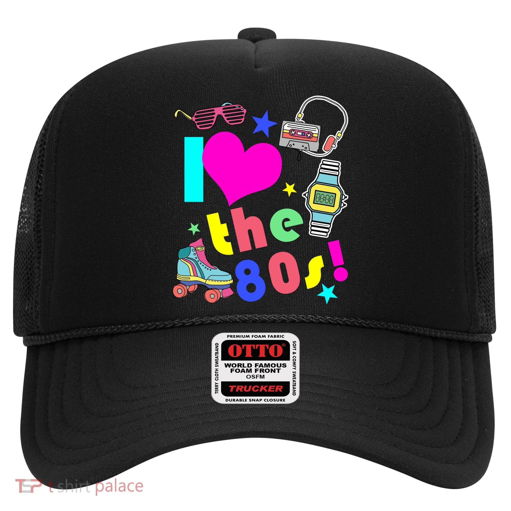 I Love The 80s Retro Party Mash-up Hat