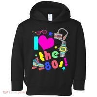 I Love The 80s Retro Party Mash-up Toddler Hoodie thumb 0