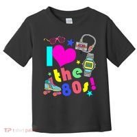 I Love The 80s Retro Party Mash-up Toddler T-Shirt thumb 0