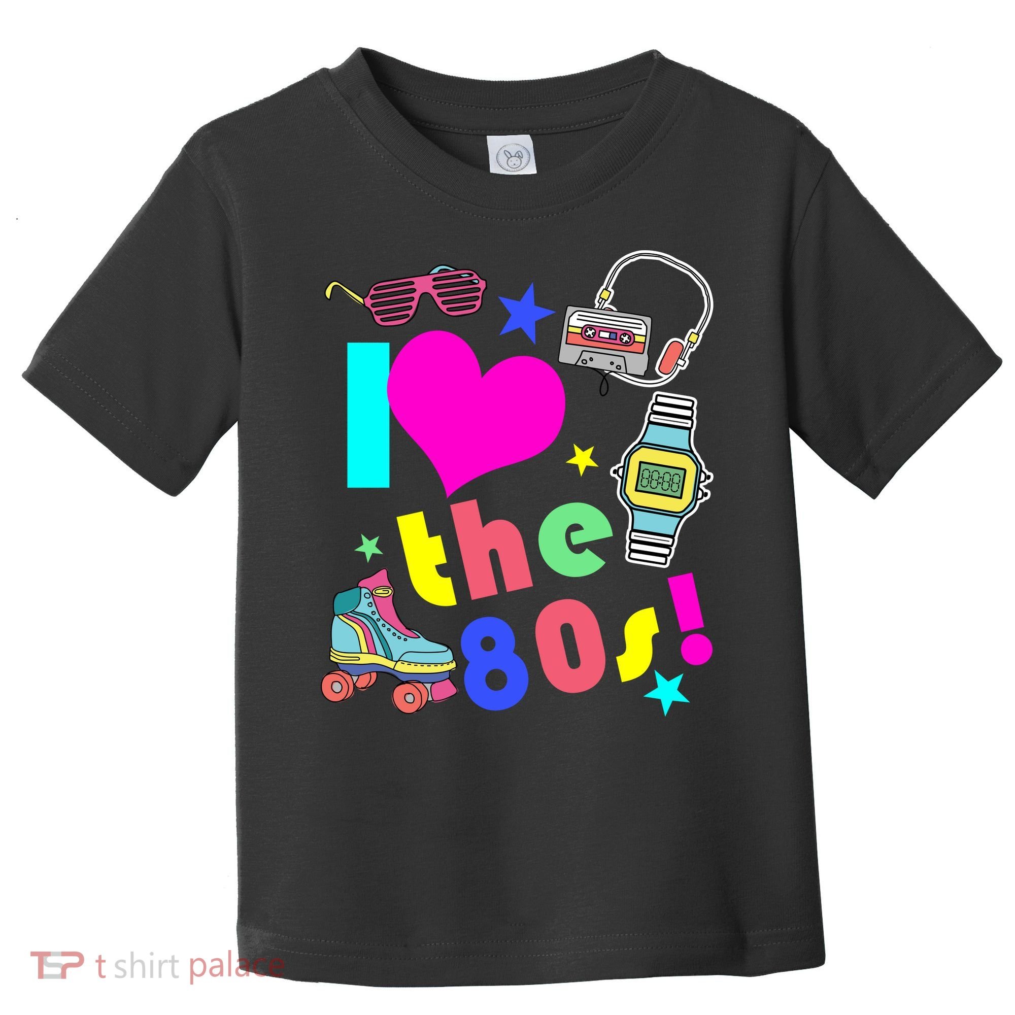 I Love The 80s Retro Party Mash-up Toddler T-Shirt