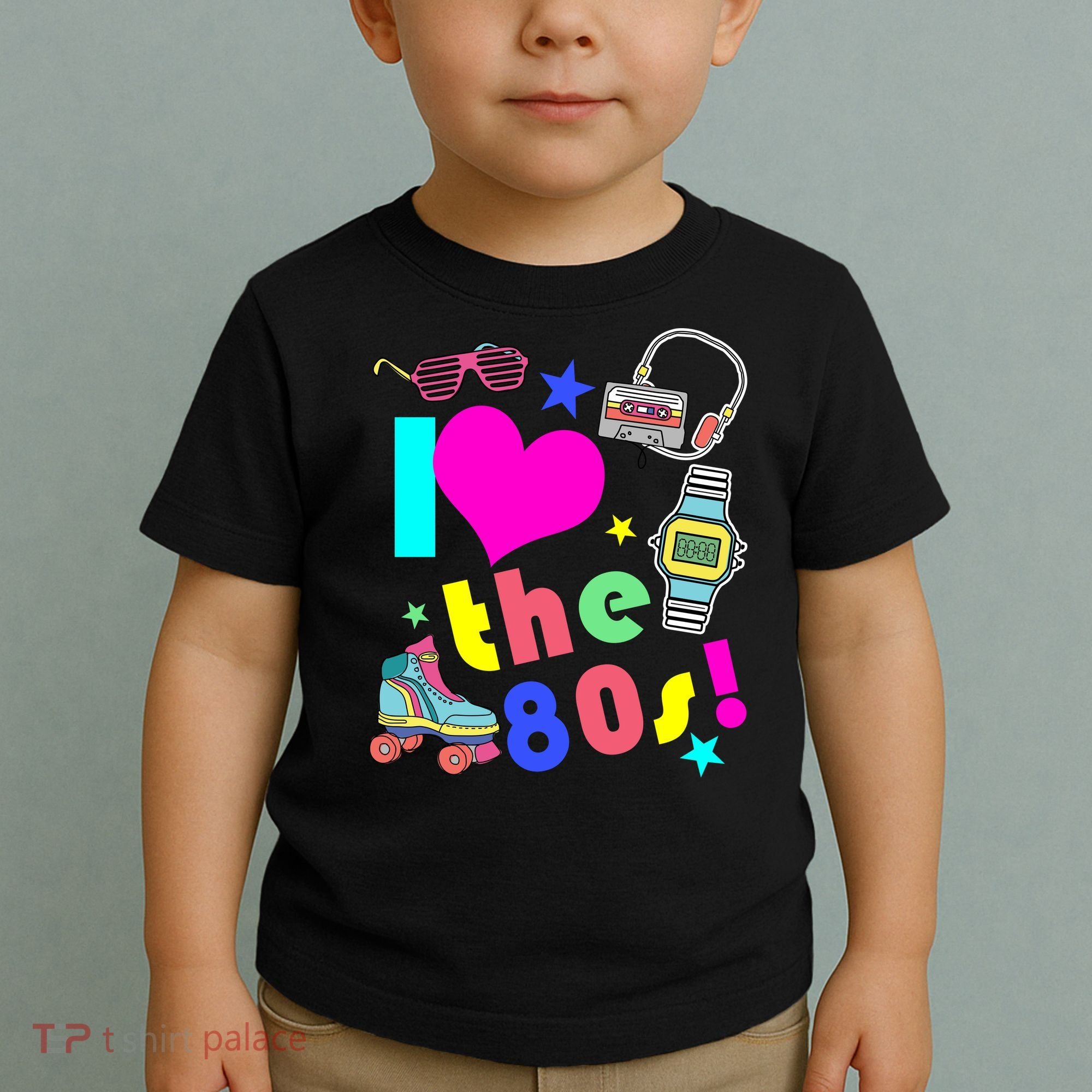 I Love The 80s Retro Party Mash-up Toddler T-Shirt
