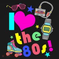 I Love The 80s Retro Party Mash-up Toddler T-Shirt thumb 4