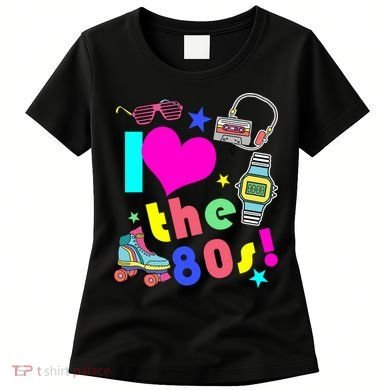 I Love The 80s Retro Party Mash-up Women's T-Shirt