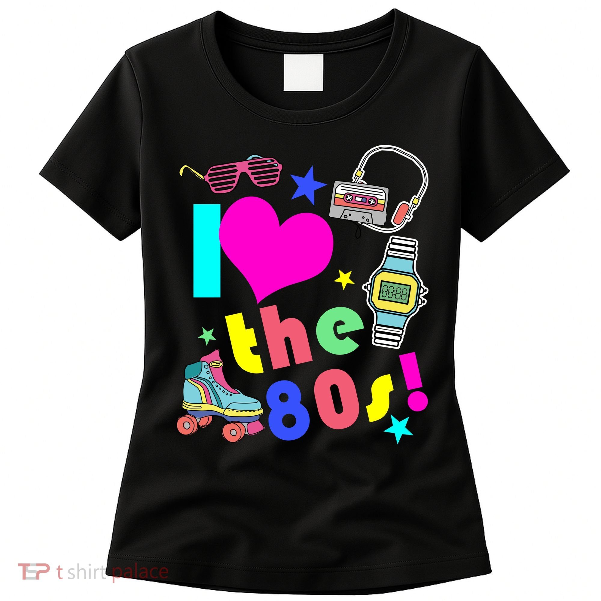 I Love The 80s Retro Party Mash-up Women's T-Shirt