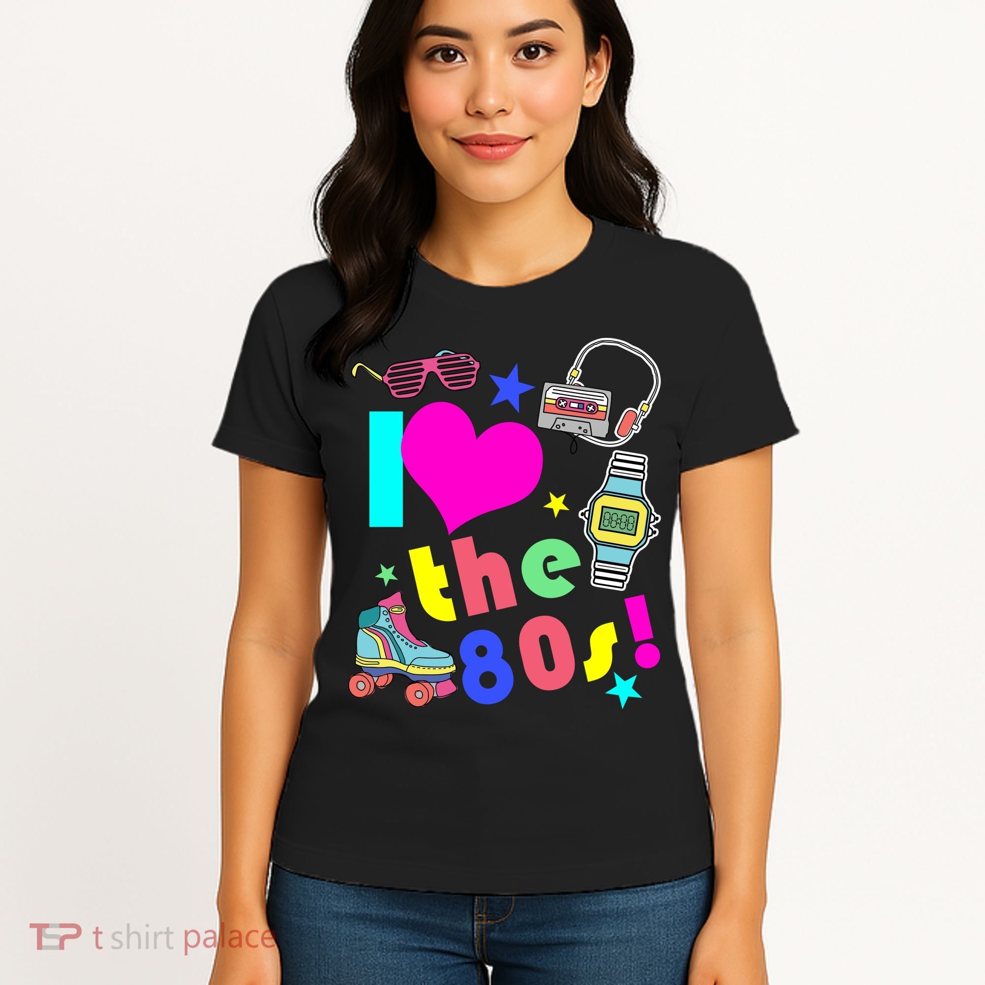 I Love The 80s Retro Party Mash-up Women's T-Shirt