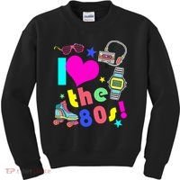 I Love The 80s Retro Party Mash-up Kids Sweatshirt thumb 0