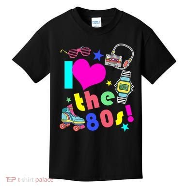 I Love The 80s Retro Party Mash-up Kids T-Shirt