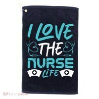 I love The Nurse Life Golf Towel thumb 0