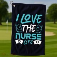 I love The Nurse Life Golf Towel thumb 1