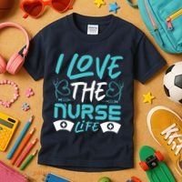 I love The Nurse Life Kids T-Shirt thumb 3