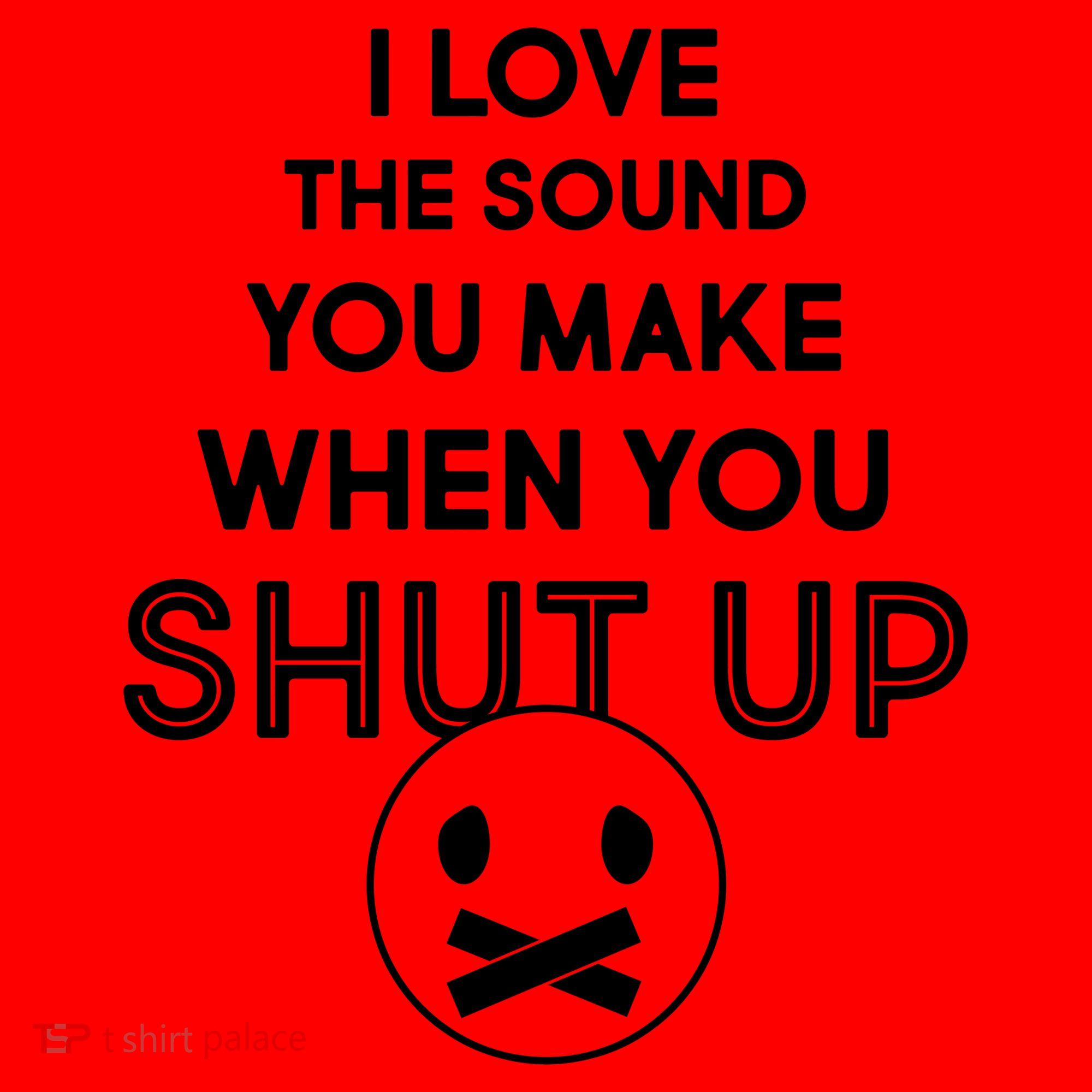 I Love The Sound You Make When You Shut Up Santa Hat