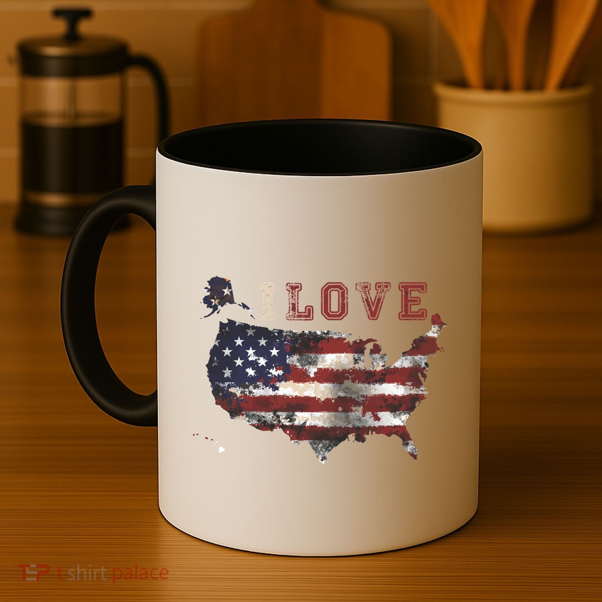 I Love The United States Coffee Mug