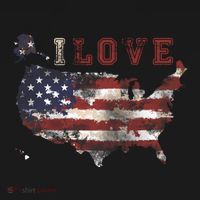 I Love The United States Ornament thumb 1