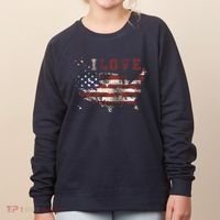 I Love The United States Women's Sweatshirt thumb 0