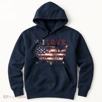 I Love The United States Hoodie thumb 0